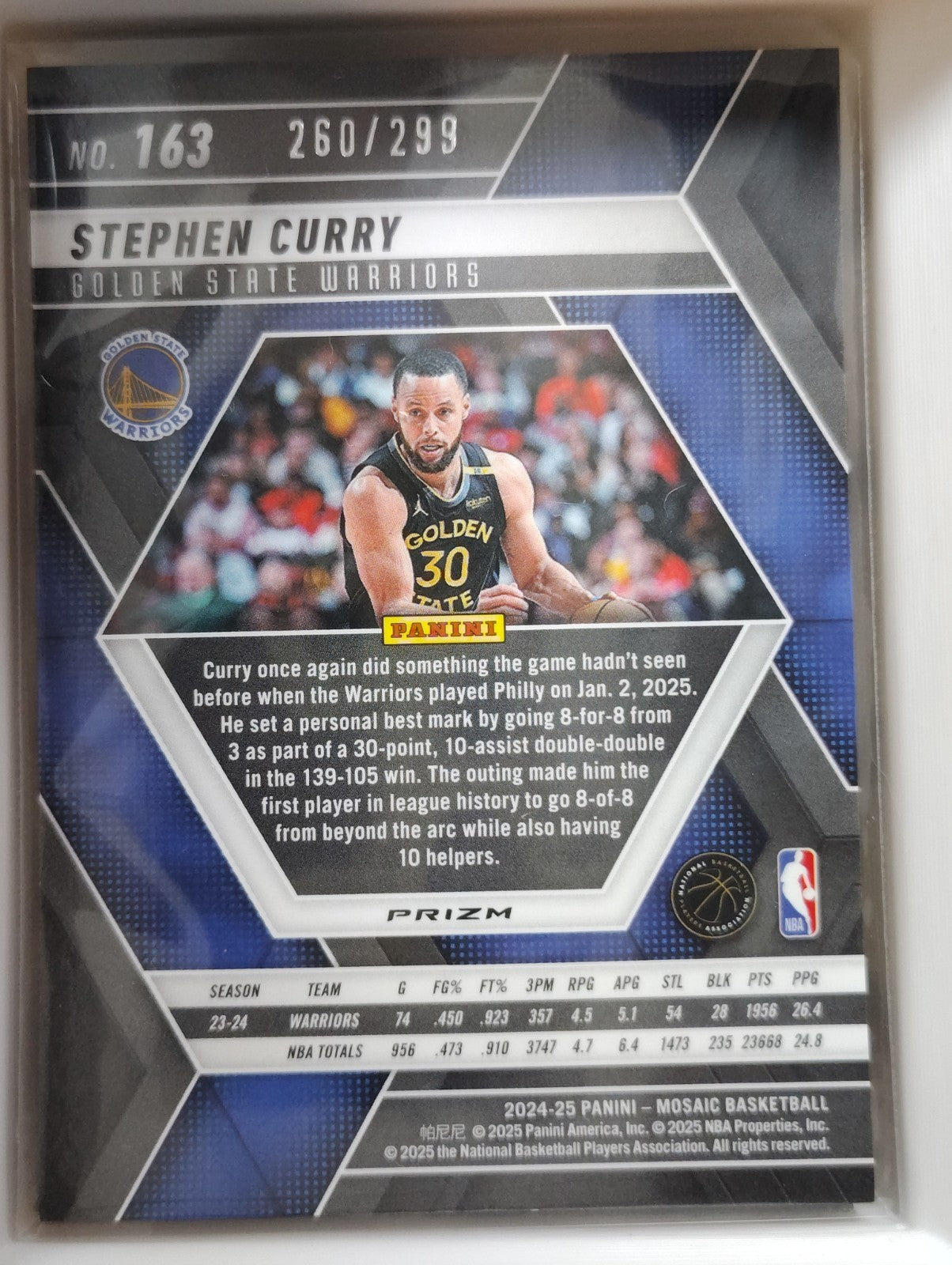 2024-25 Panini Mosaic - Stephen Curry #70 Red Seismic