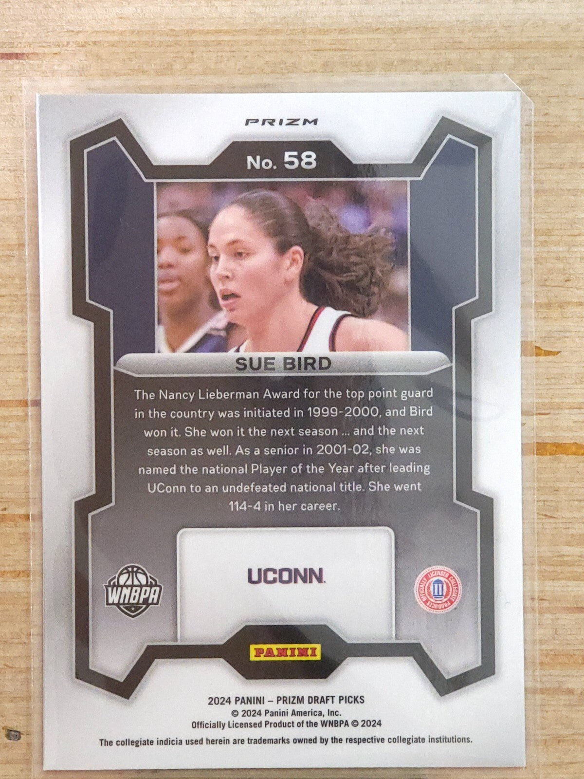 2024 Panini Prizm Draft Picks #58 Sue Bird Orange Ice