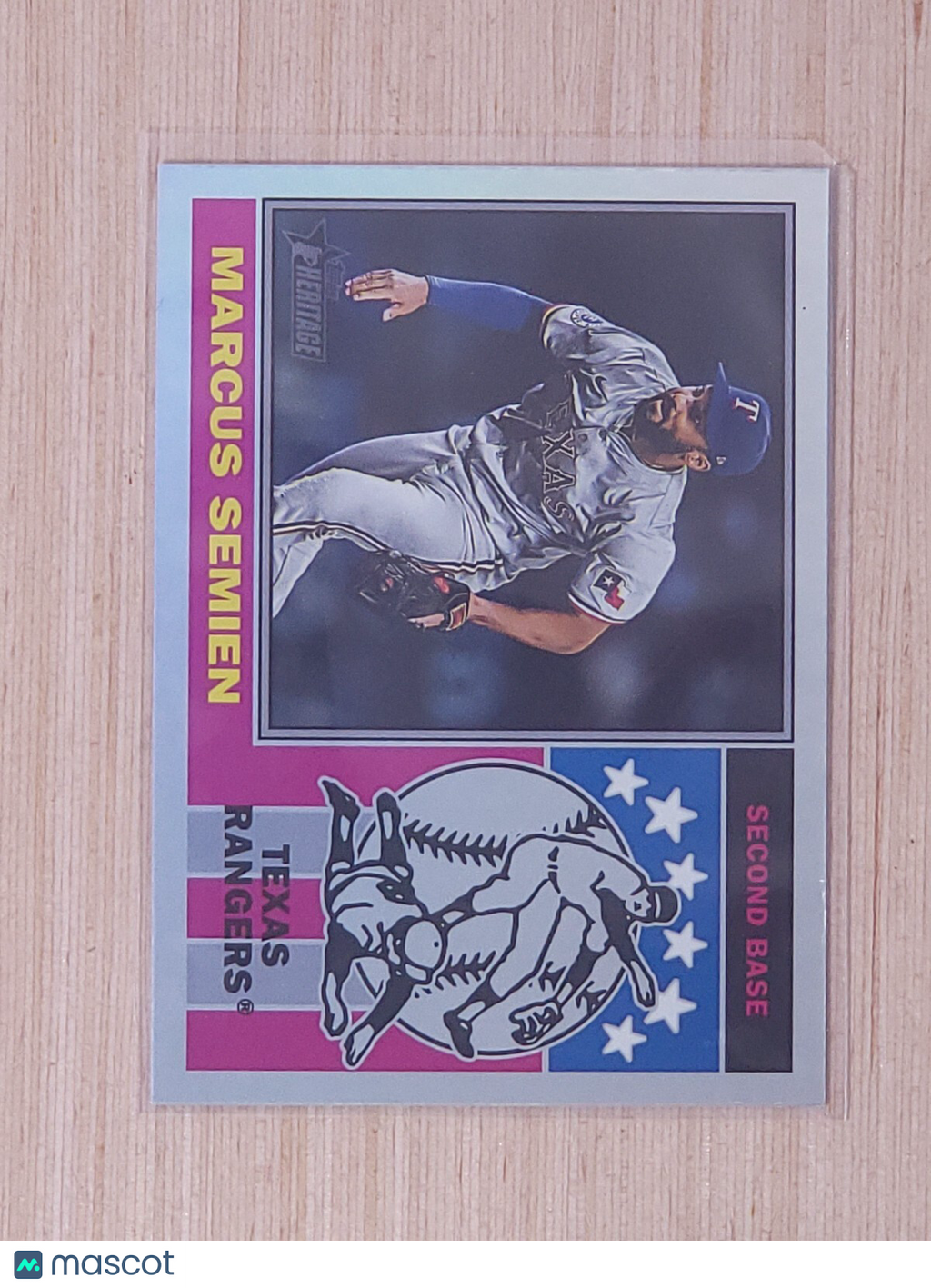 2025 Topps Heritage #76PI-5 Marcus Semien Silver