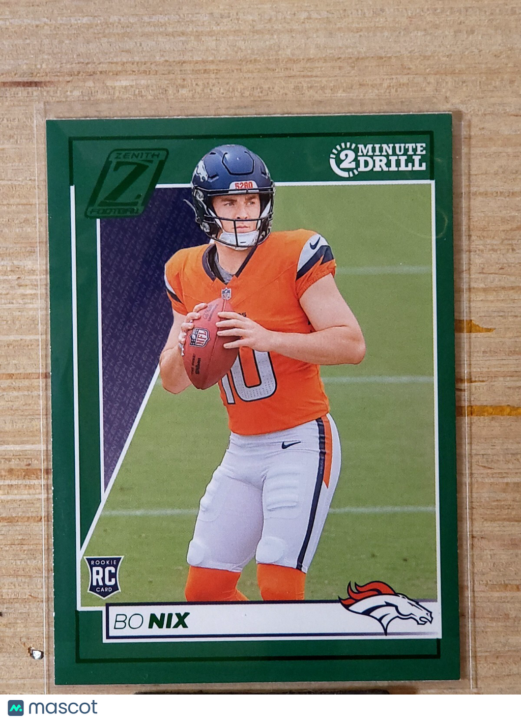 2024 Panini Zenith - Rookies Bo Nix #109 2 Min Drill