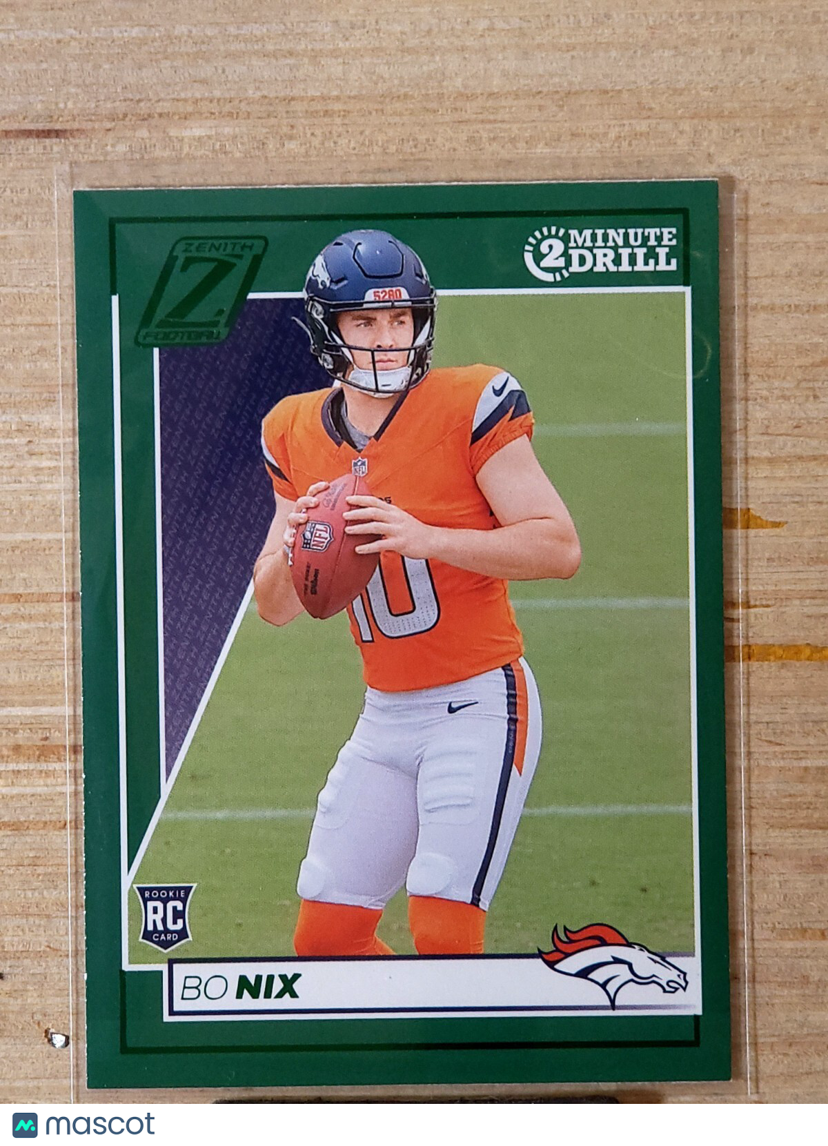 2024 Panini Zenith - Rookies Bo Nix #109 2 Min Drill