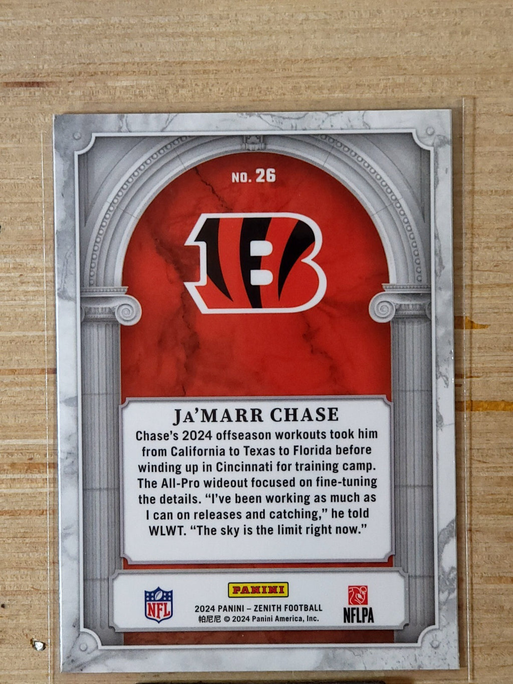 2024 Panini Zenith Z Marquee #26 Ja'Marr Chase