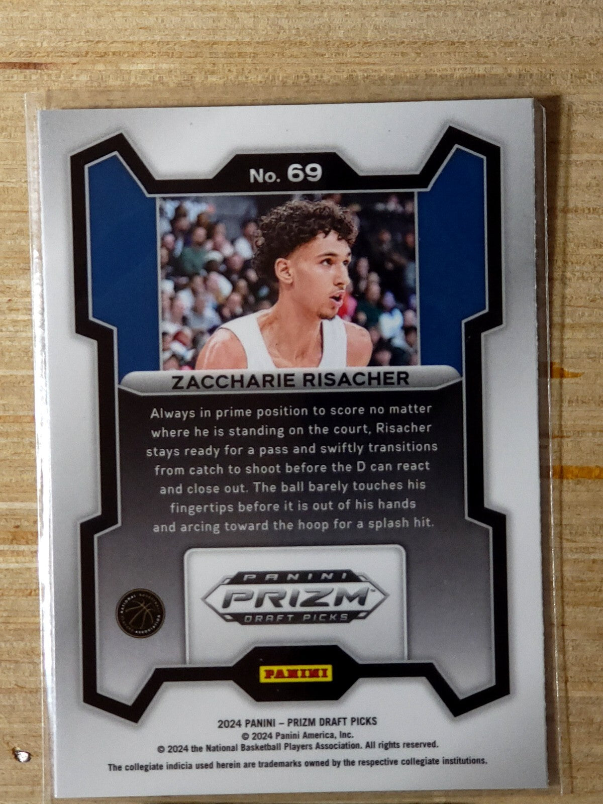 2024 Panini Prizm Draft Picks #69 Zaccharie Risacher