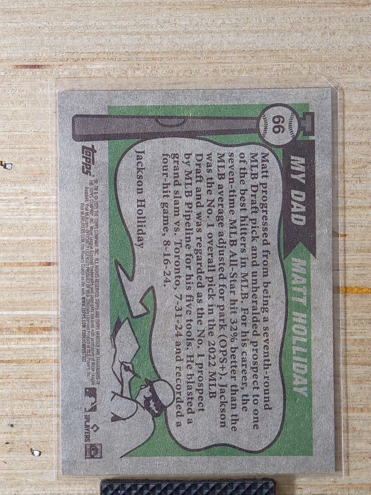 2025 Topps Heritage Father & Son #66 Jackson Holiday