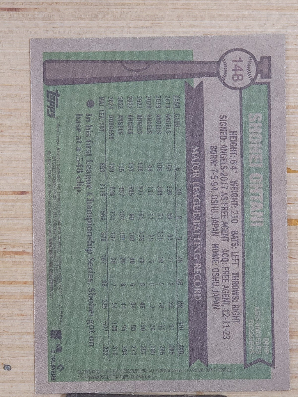 2025 Topps Heritage #148 Shohei Ohtani