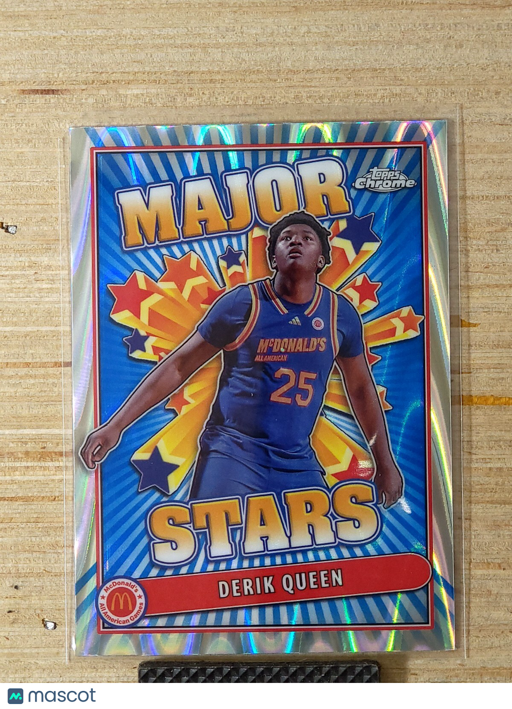 2024 Topps Chrome McDonalds AllAmerican Major Stars Derik Queen  SES-DEQ Raywave