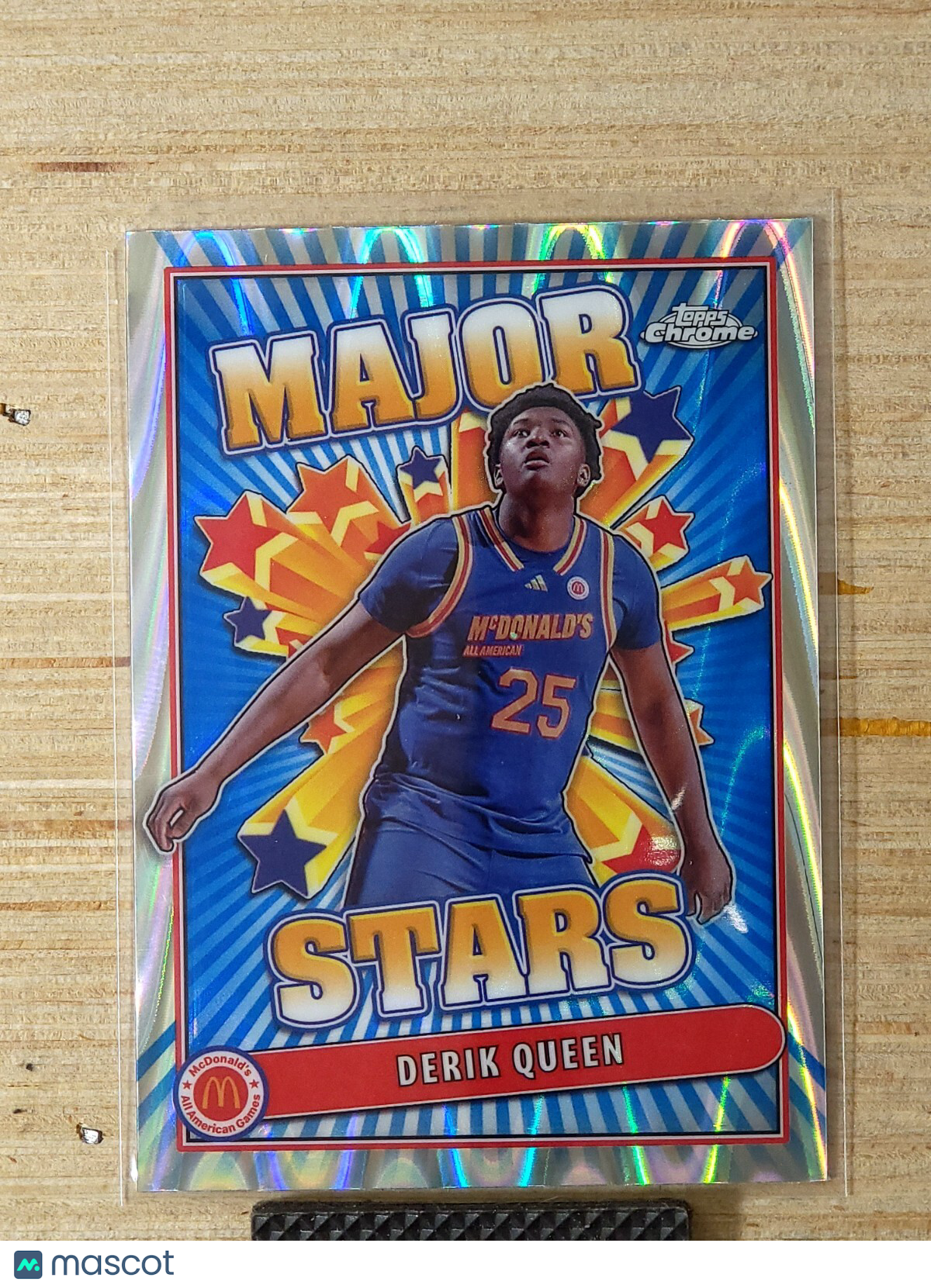2024 Topps Chrome McDonalds AllAmerican Major Stars Derik Queen  SES-DEQ Raywave