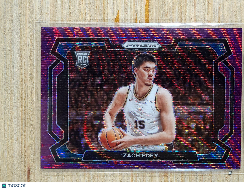 2024 Panini Prizm Draft Picks #1 Zach Edey Variation Purple Wave