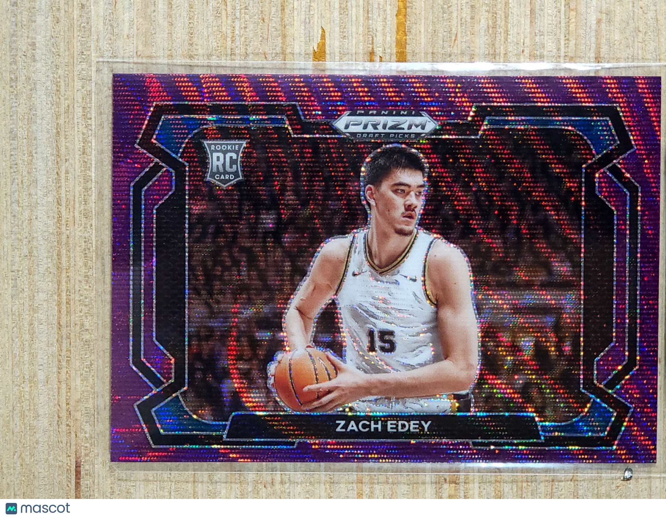2024 Panini Prizm Draft Picks #1 Zach Edey Variation Purple Wave