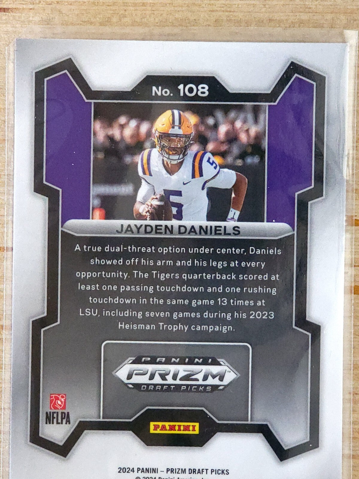 2024 Panini Prizm Draft Picks # 108 Jayden Daniels