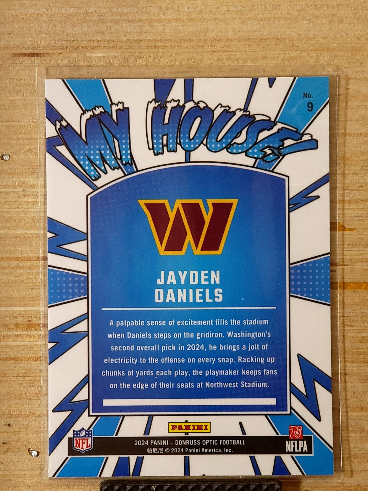 2024 Panini Donruss Optic My House Jayden Dainels #9