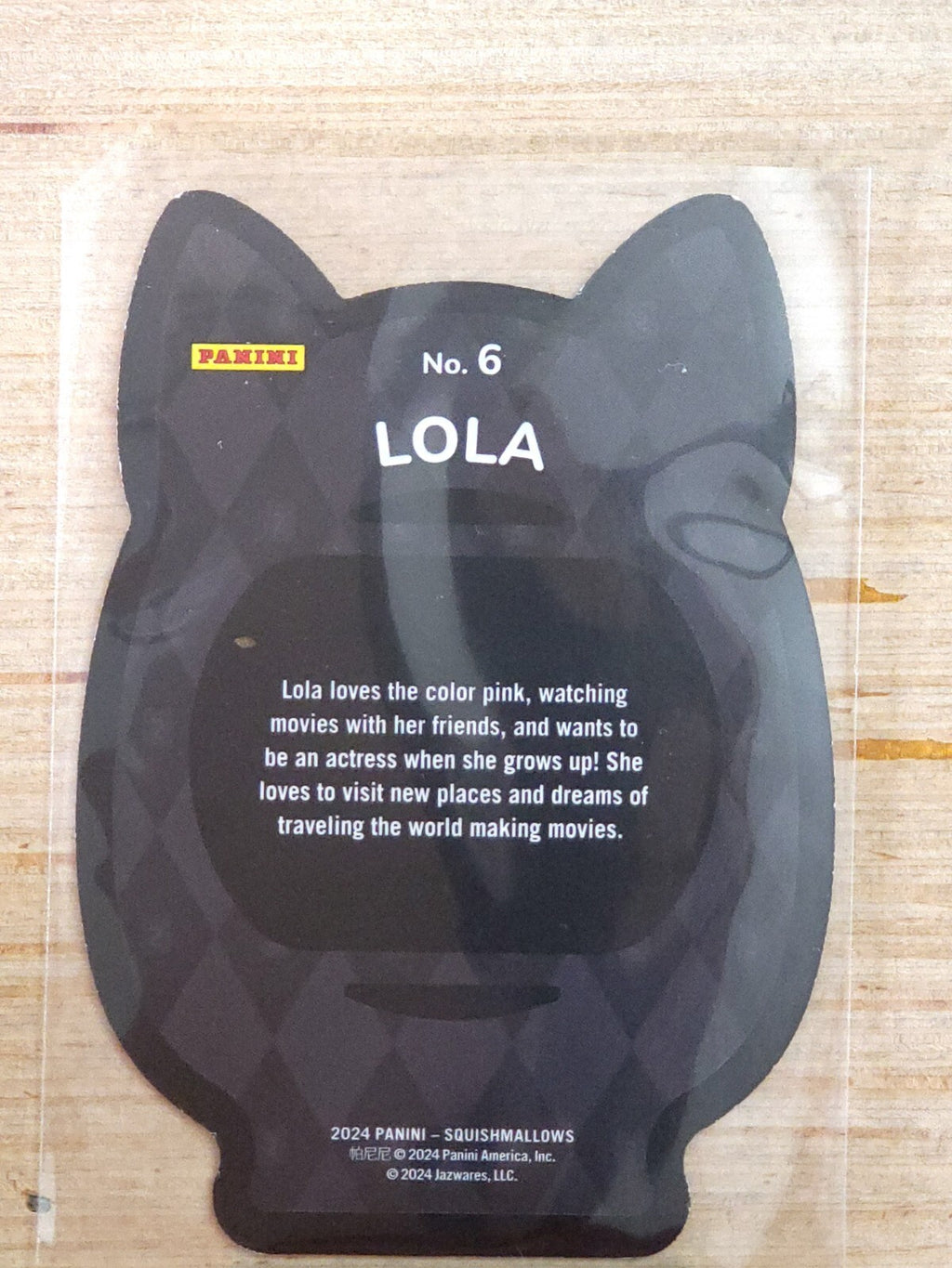 2024 Panini Squishmallows #6 Lola Die Cut