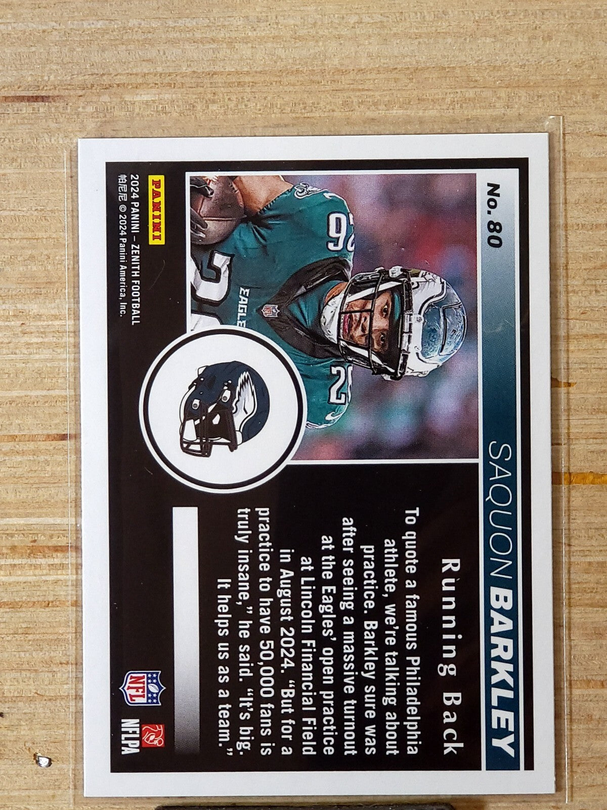 2024 Panini Zenith - Saquon Barkley #80