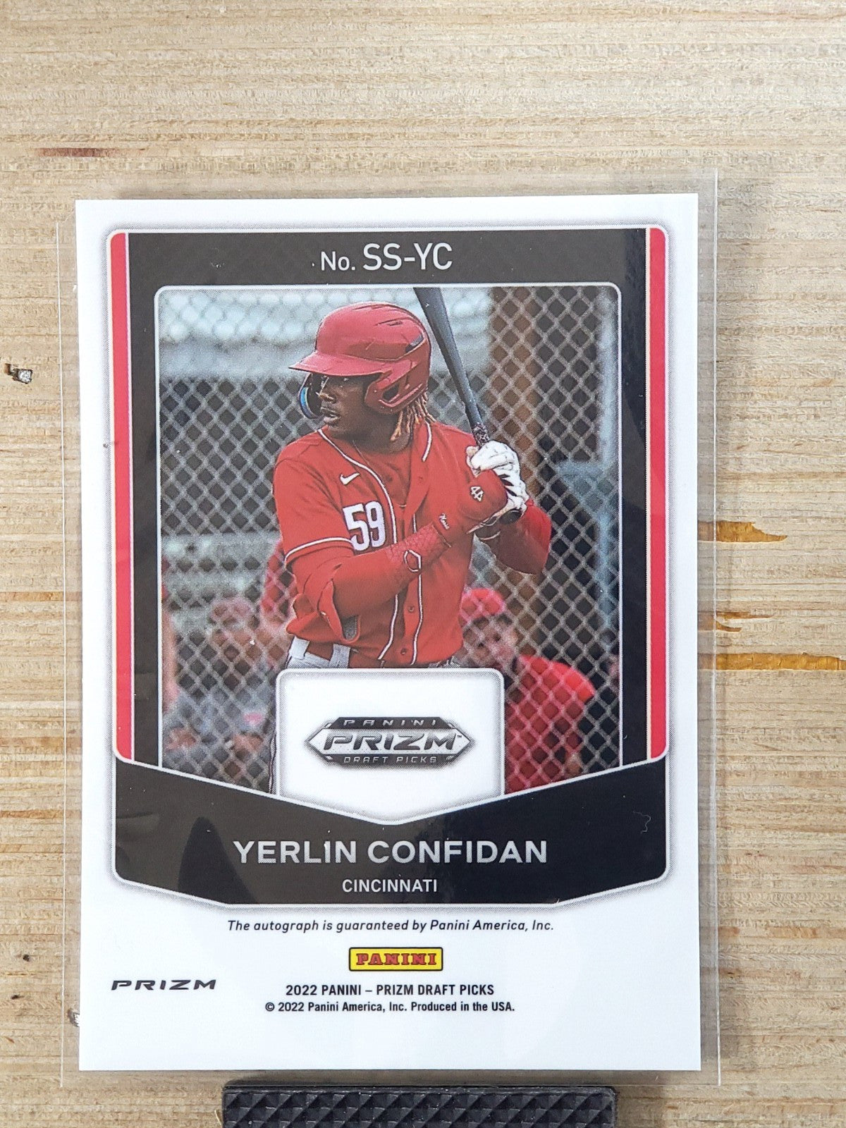 2022 Panini Prizm Draft Picks Signing Sessions #SS-YC Yerlin Confidan