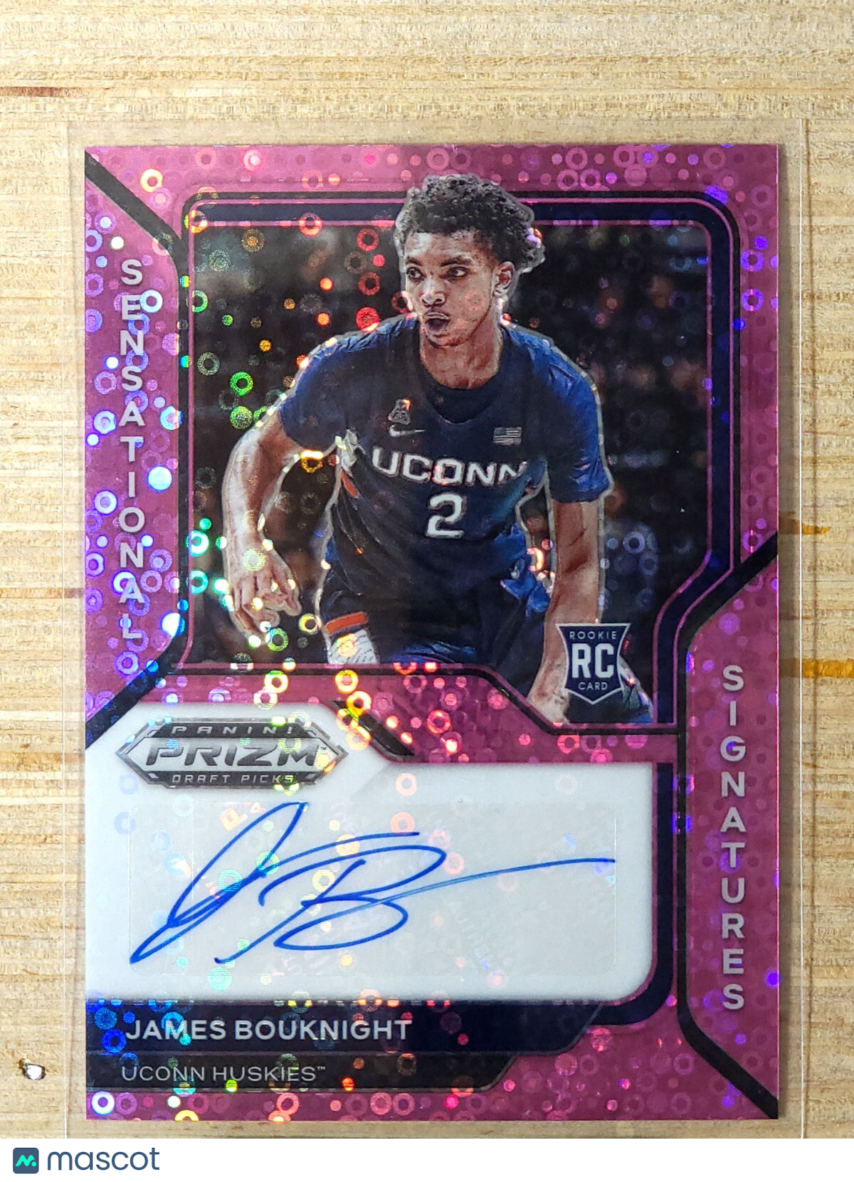 2021-22 Panini Prizm Draft Picks Auto James Bouknight # SS-JBO Pink Fast Break