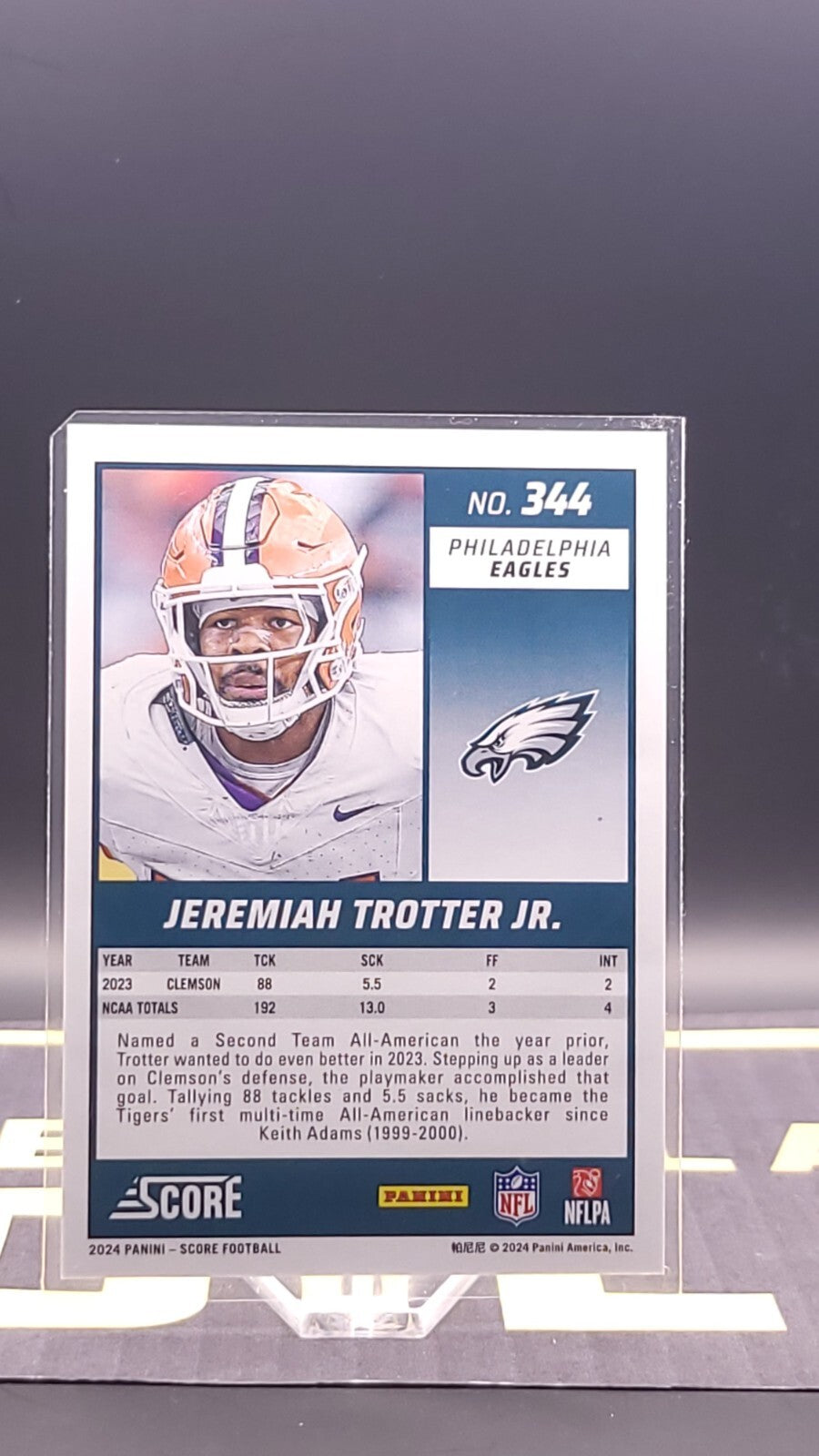 *Free Shipping @ $10+* 2024 Score Jeremiah Trotter Jr. [Circular] #344 062/135