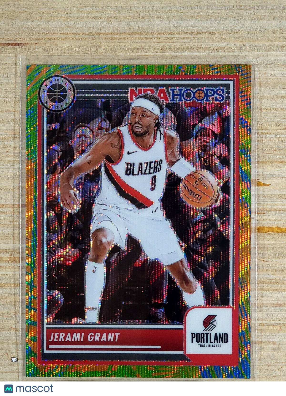 2023-24 Panini NBA Hoops Premium Stock #22 Jermai Grant Multi Wave