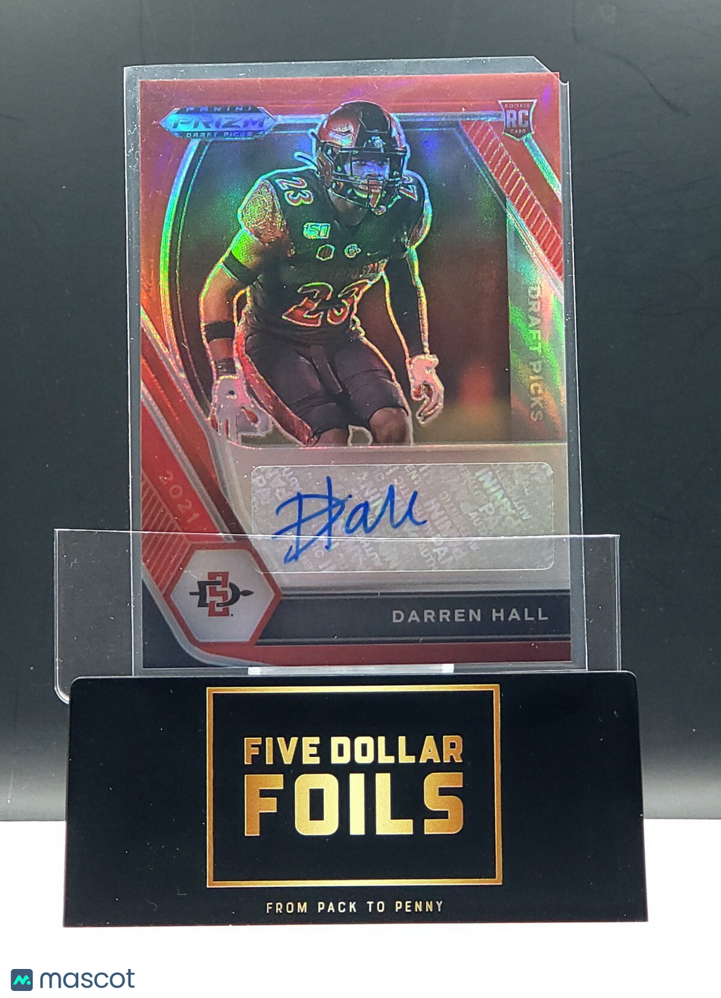 2021 Panini Prizm Draft Picks #DPA-DHA Darren Hall Red 033/199