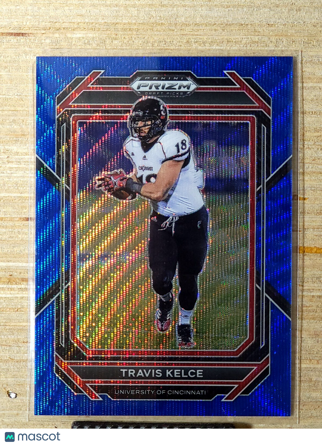 2023 Panini Prizm Draft Picks - #95 Travis Kelce Blue Wave