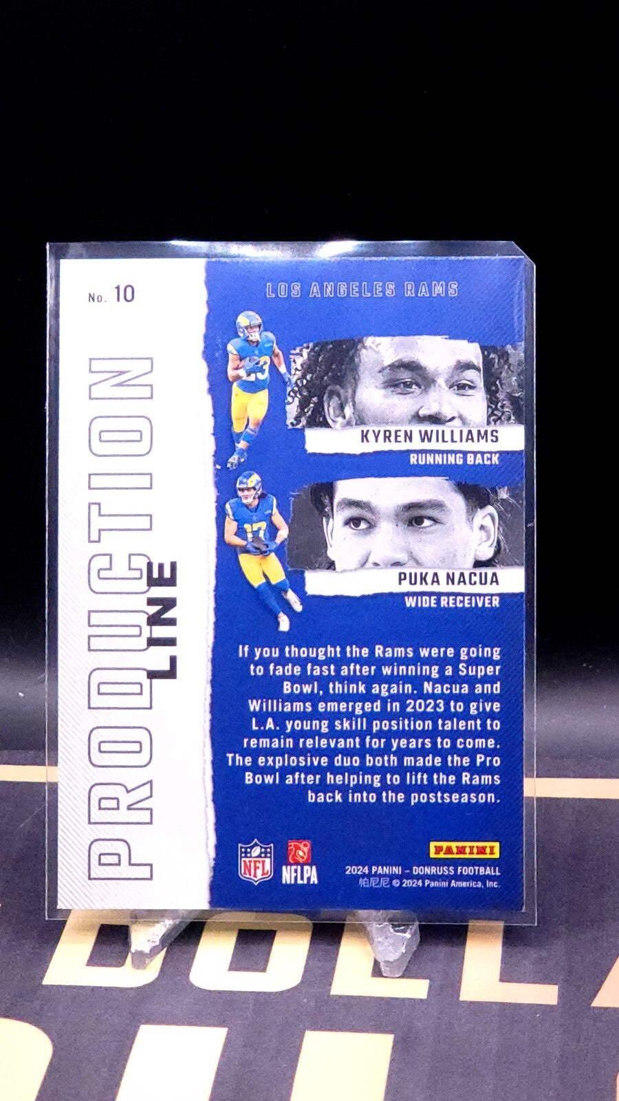 *Free Shipping @ $10 Kyren Williams & Puka Nacua 2024 Donruss Production Line 10