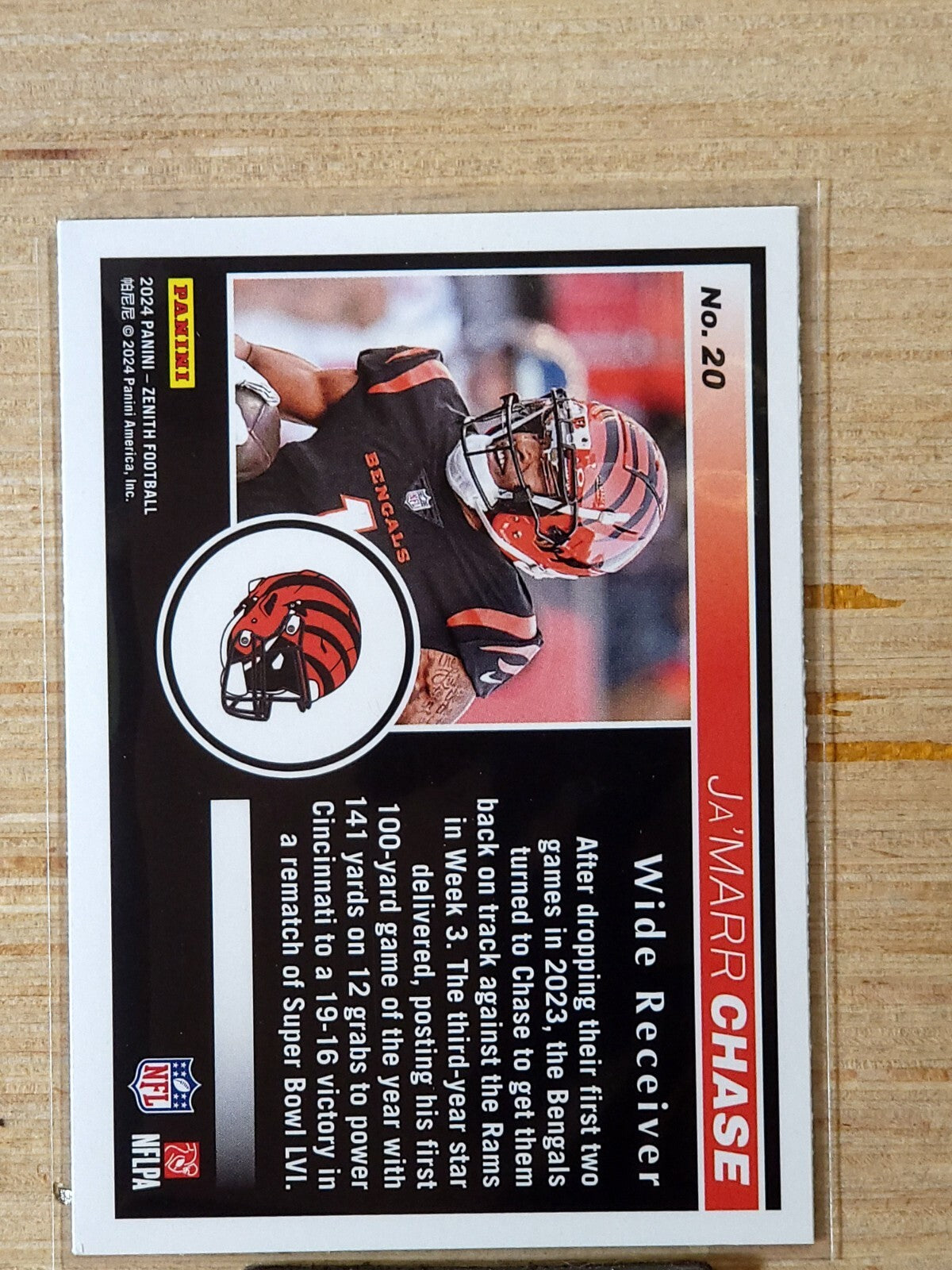 2024 Panini Zenith - Ja'Marr Chase #20