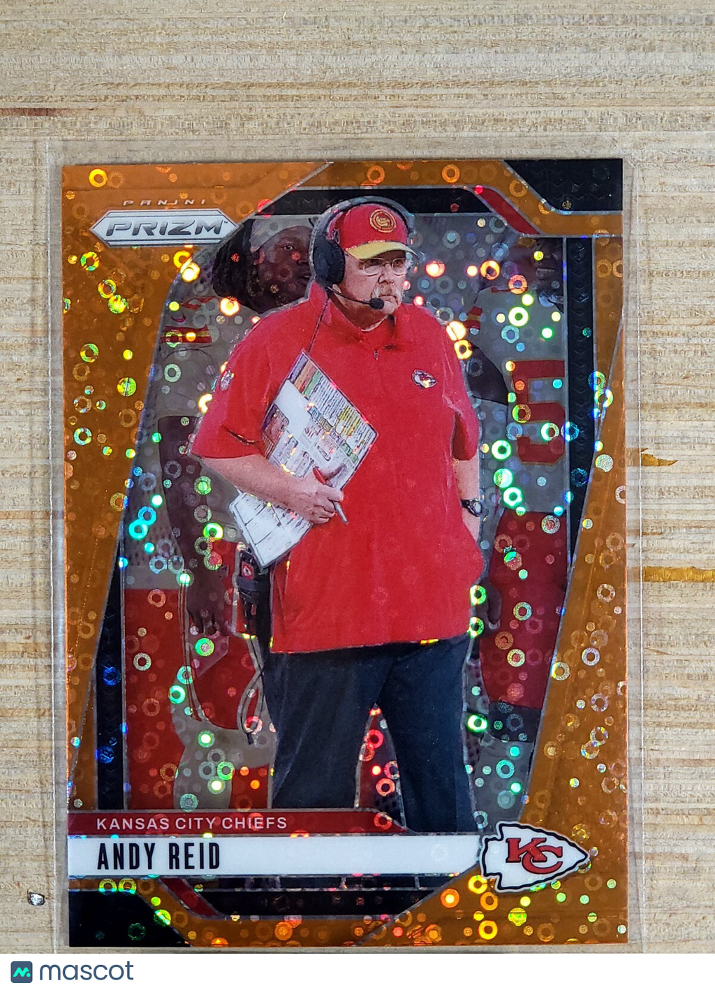 2024 Panini Prizm #145 Andy Reid Orange Disco