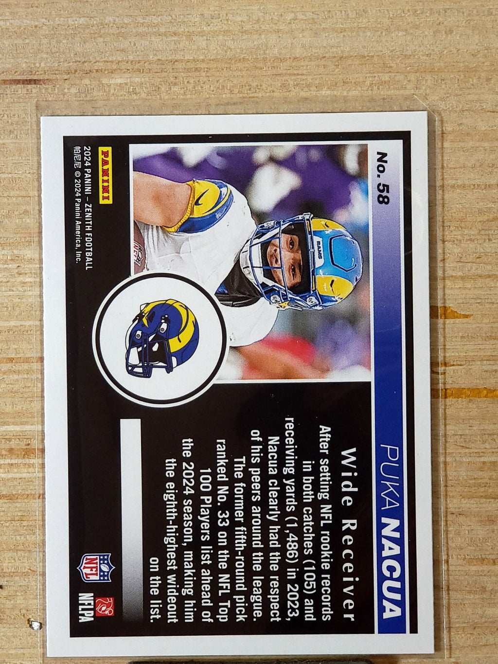 2024 Panini Zenith - Puka Nacua #58