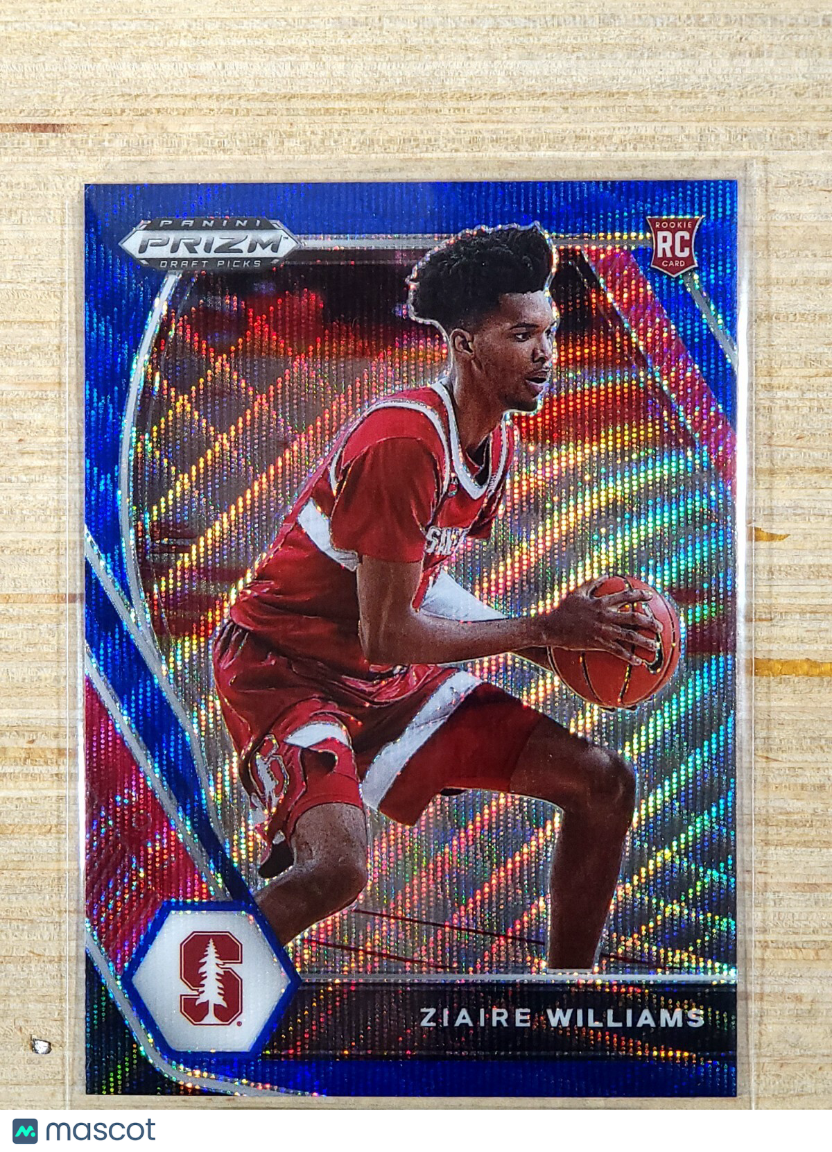 2021-22 Panini Prizm Draft Picks Blue Wave #15 Ziaire Williams 243/249