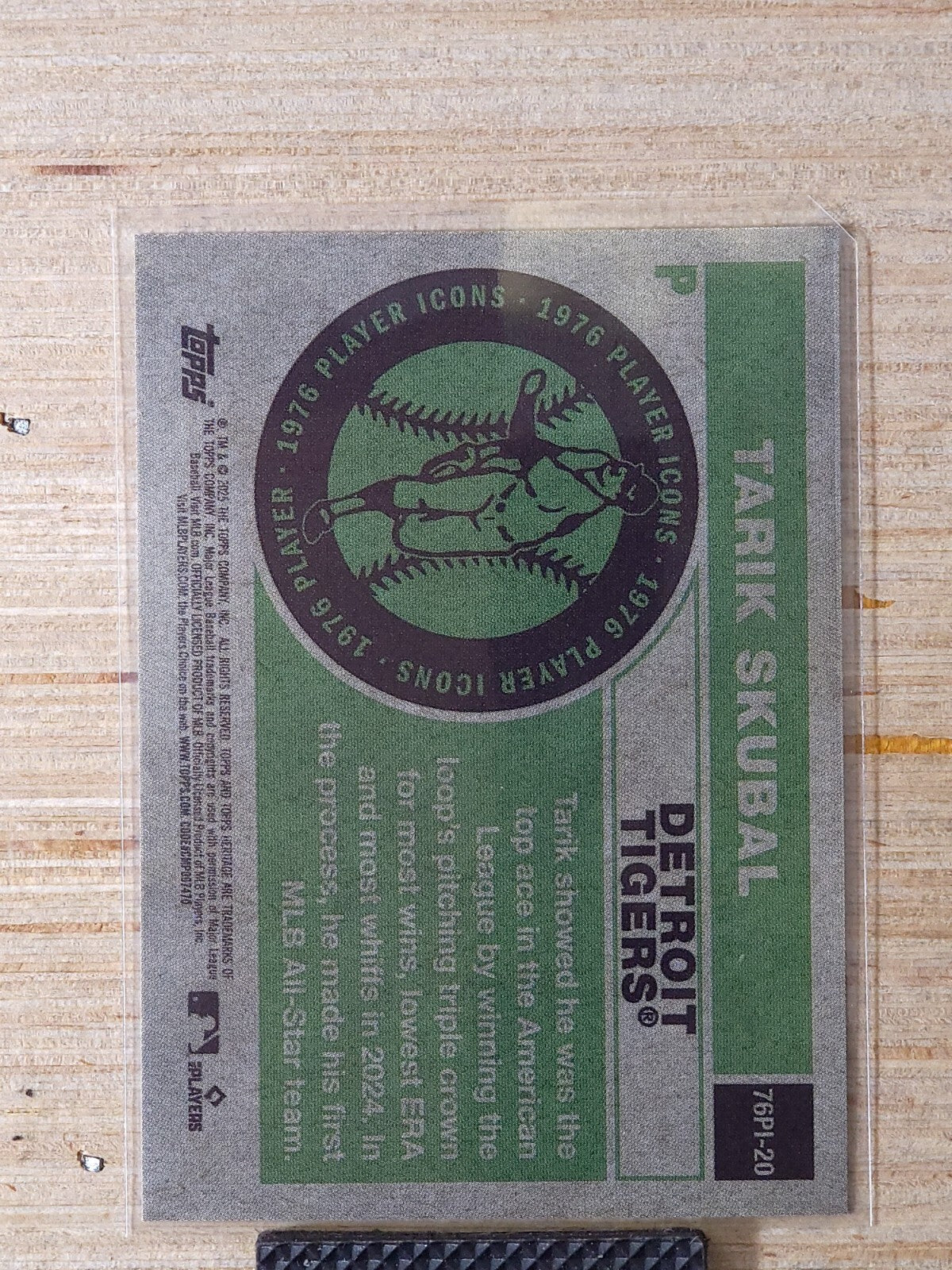 2025 Topps Heritage 1976 Player Icons #76PI-20 Tarik Skubal