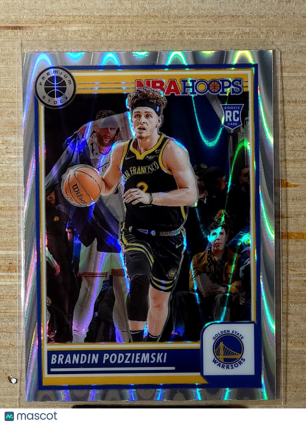 2023 Panini NBA Hoops Premium Stock - #15 Brandin Podziemski Seismic