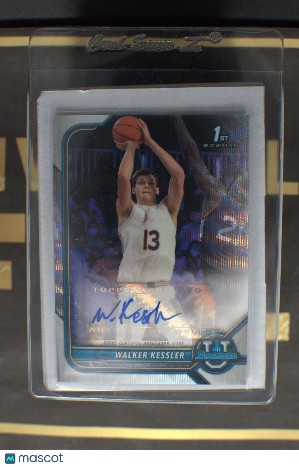 2022-23 Bowman U Draft Walker Kessler Wave Refractor Auto 079/199