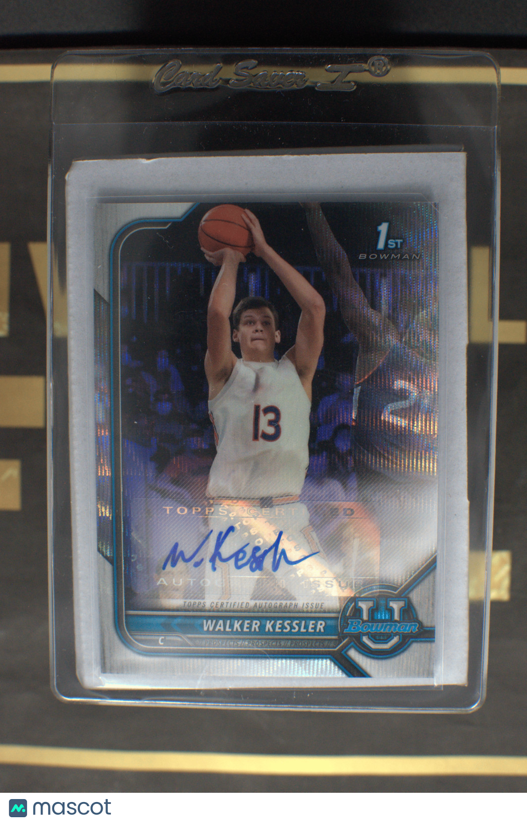 2022-23 Bowman U Draft Walker Kessler Wave Refractor Auto 079/199