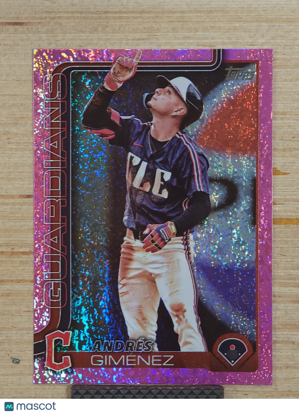 2025 Topps Series 1 - Andres Gimenez #270 Pink Holo Foil