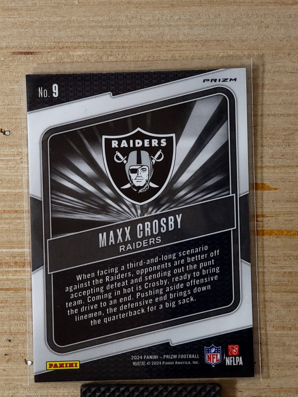2024 Panini Prizm - Hype Maxx Crosby #9 Green Prizm