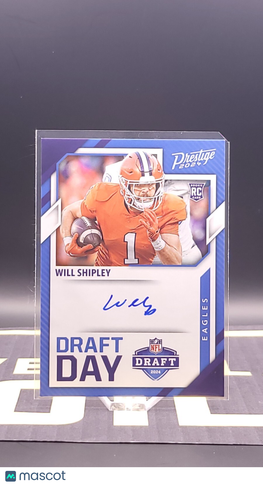 2024 Prestige Football Draft Day Auto Will Shipley #DDD-WSY