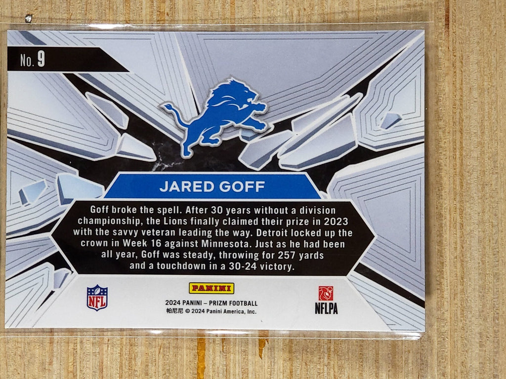2024 Panini Prizm #9 Prizm Break Jared Goff