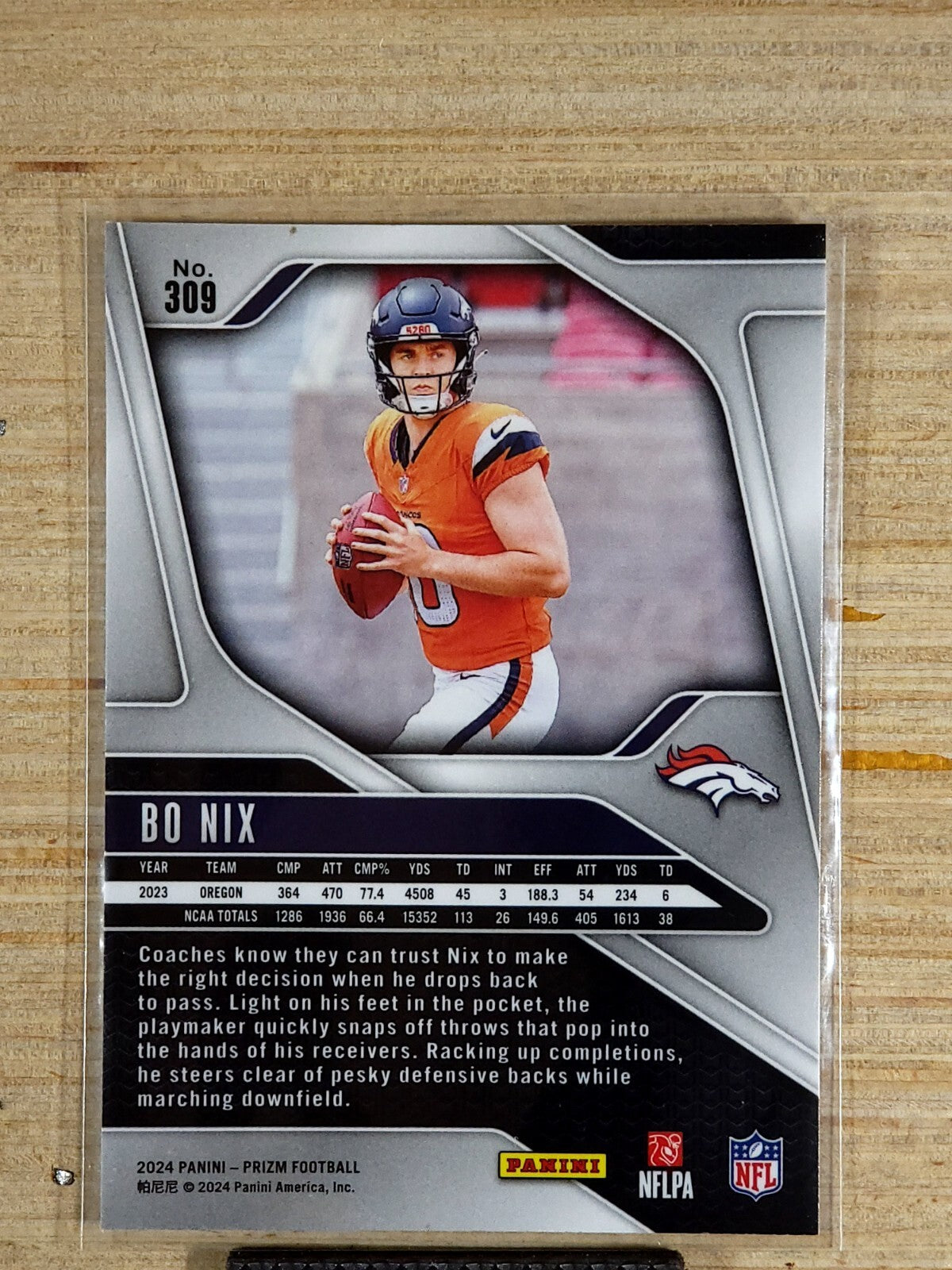 2024 Panini Prizm #309 Bo Nix