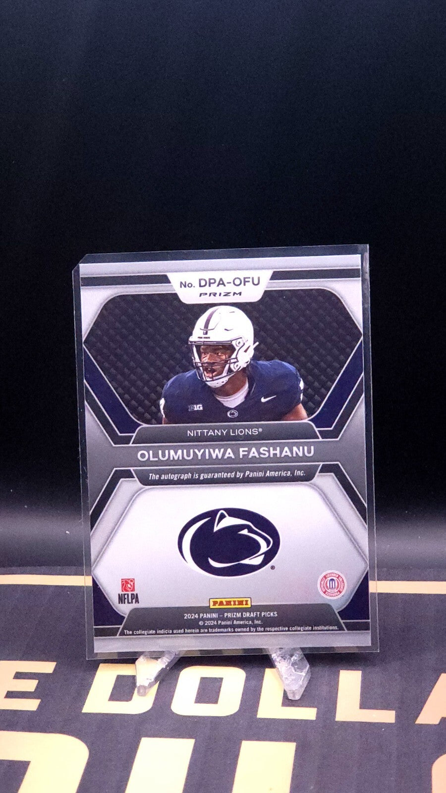 Olumuyiwa Fashanu 2024 Panini Prizm Draft Picks Red Ice Rookie Auto DPA-DTR