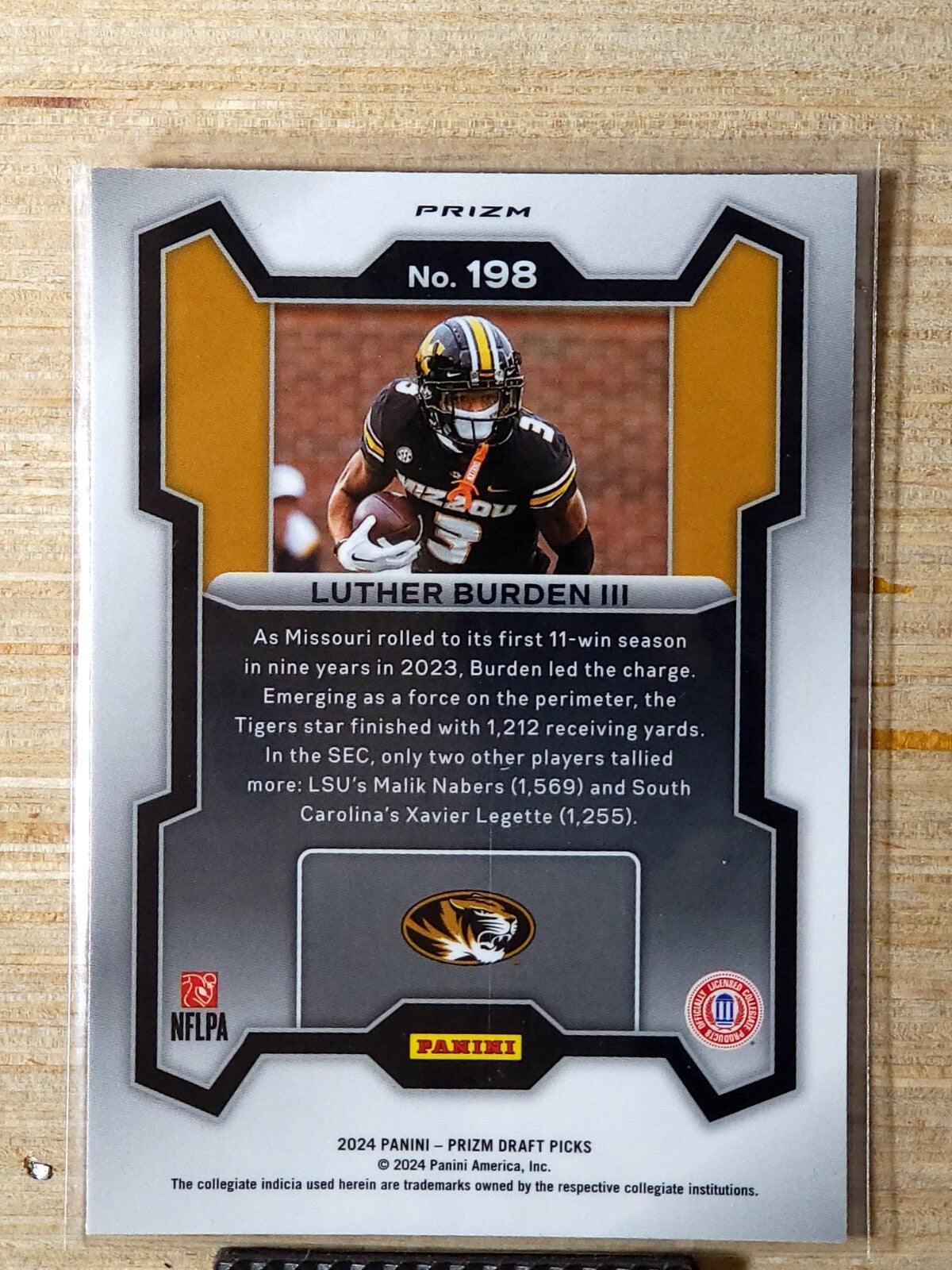 2024 Panini Prizm Draft Picks - Red Ice #198 Luther Burden III