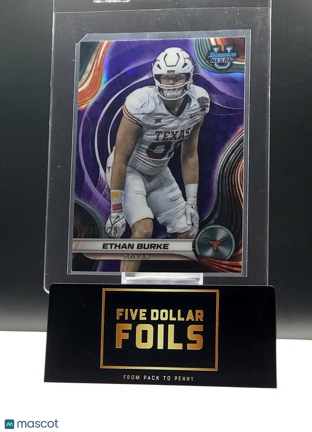2024 Bowman U Best #86 Ethan Burke 035/125 Purple
