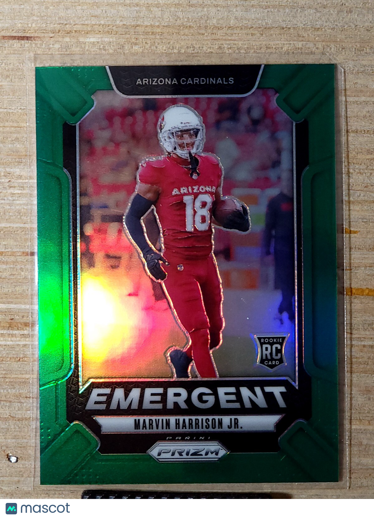 2024 Panini Prizm Emergent #5 Marvin Harrison Jr Green