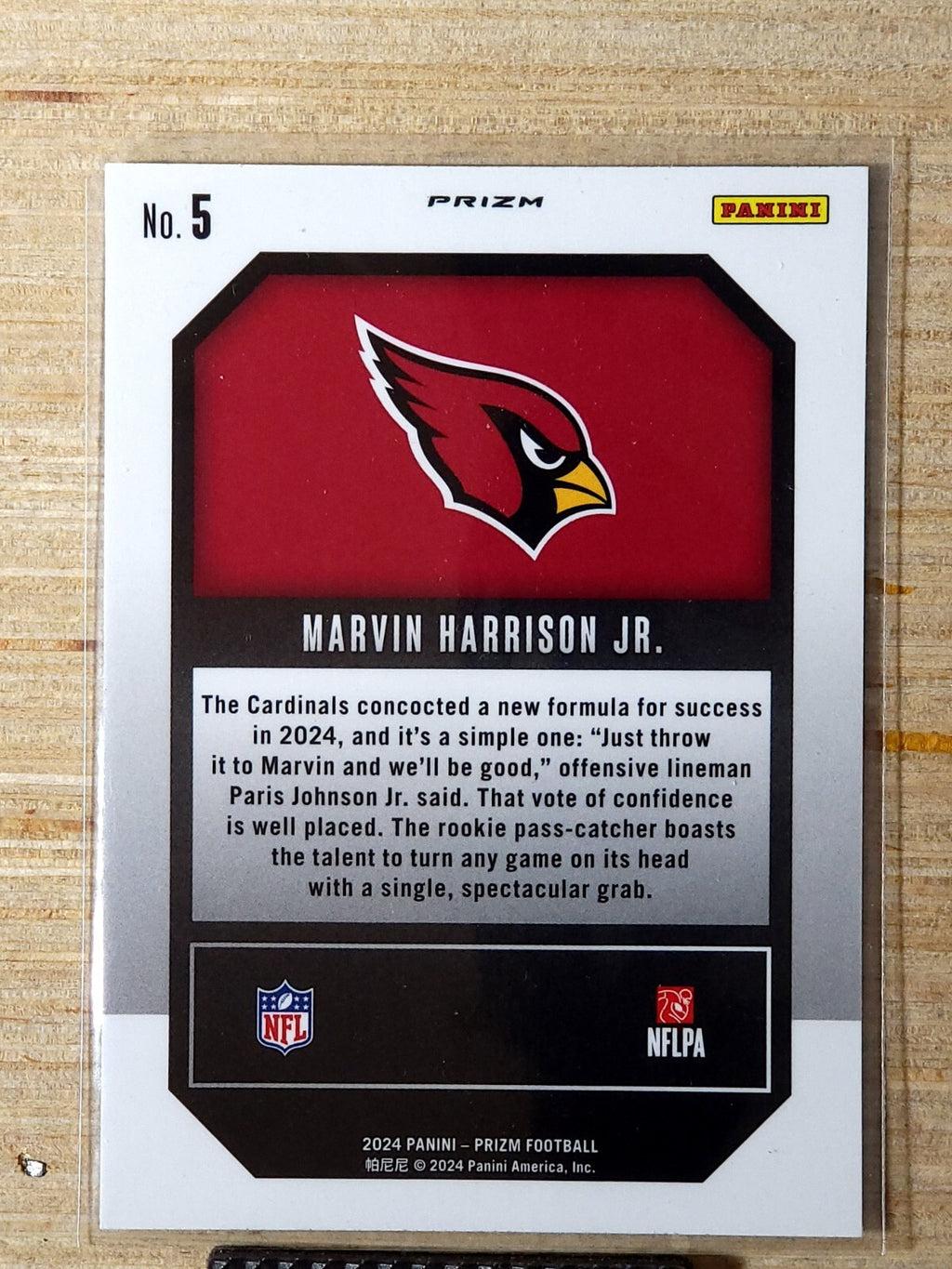2024 Panini Prizm Emergent #5 Marvin Harrison Jr Green