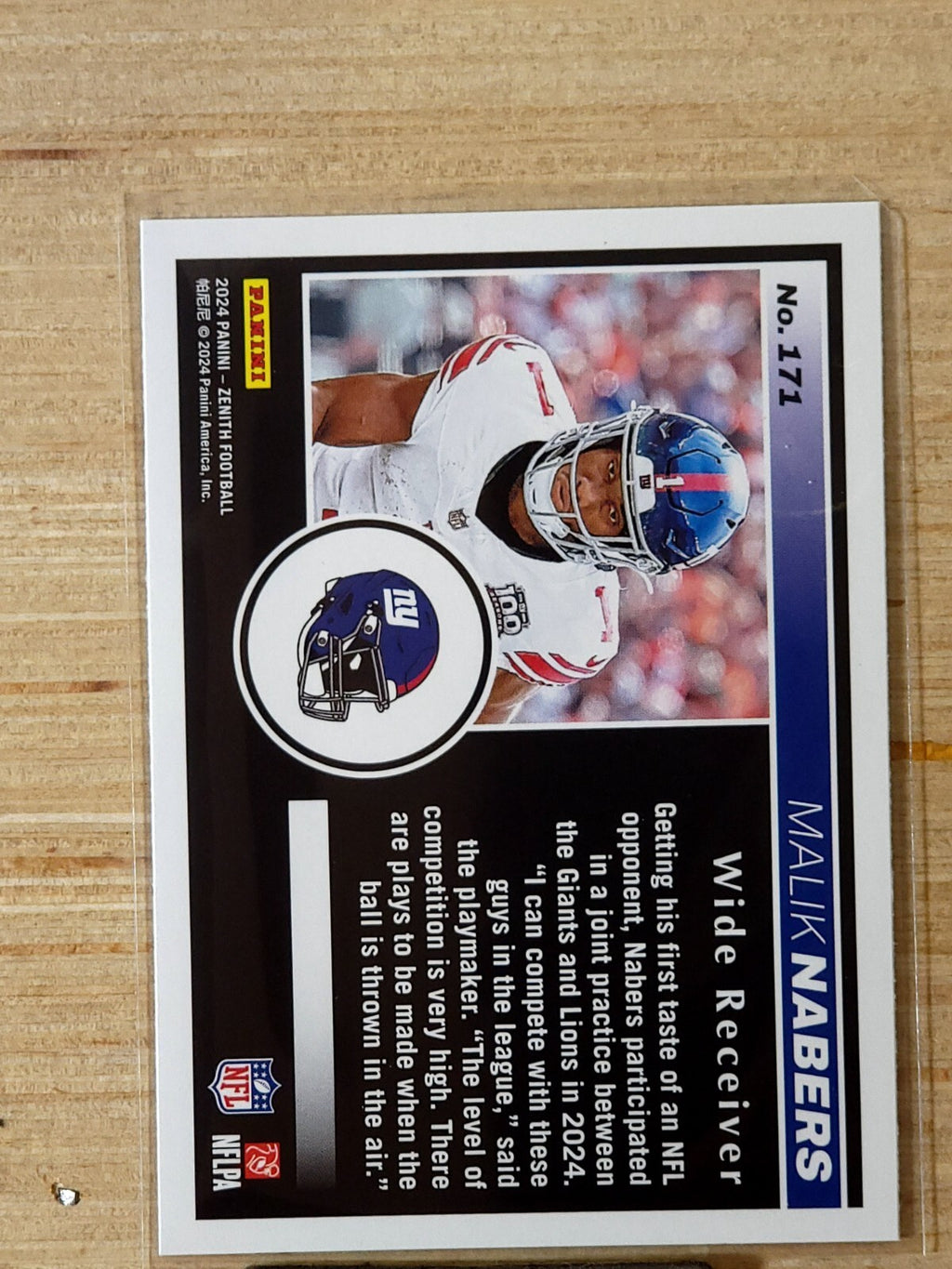 2024 Panini Zenith - Rookies Malik Nabers #171