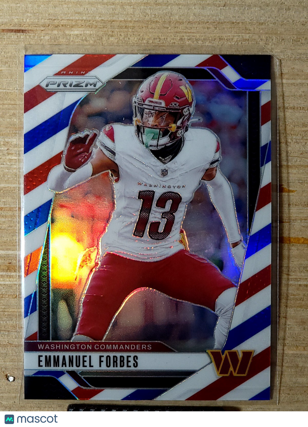 2024 Panini Prizm - #291 Emmanuel Forbes Red White Blue