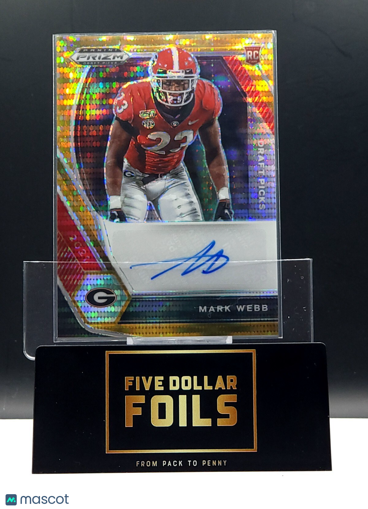 2021 Panini Prizm Draft Picks #DPA-MAW Mark Webb Orange Pulsar 34/49