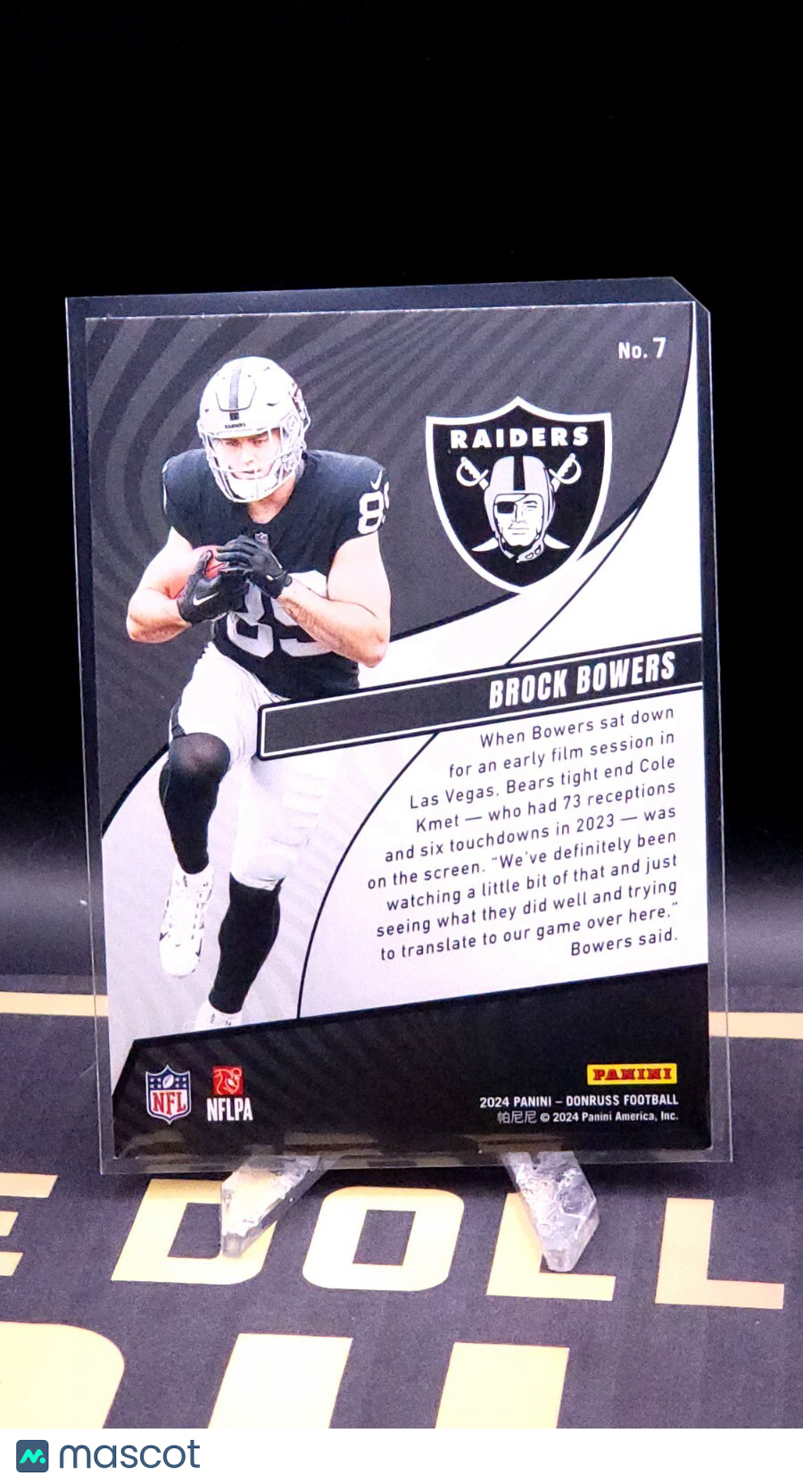 *Free Shipping @ $10* BROCK BOWERS 2024 Donruss Rookie Revolution #7