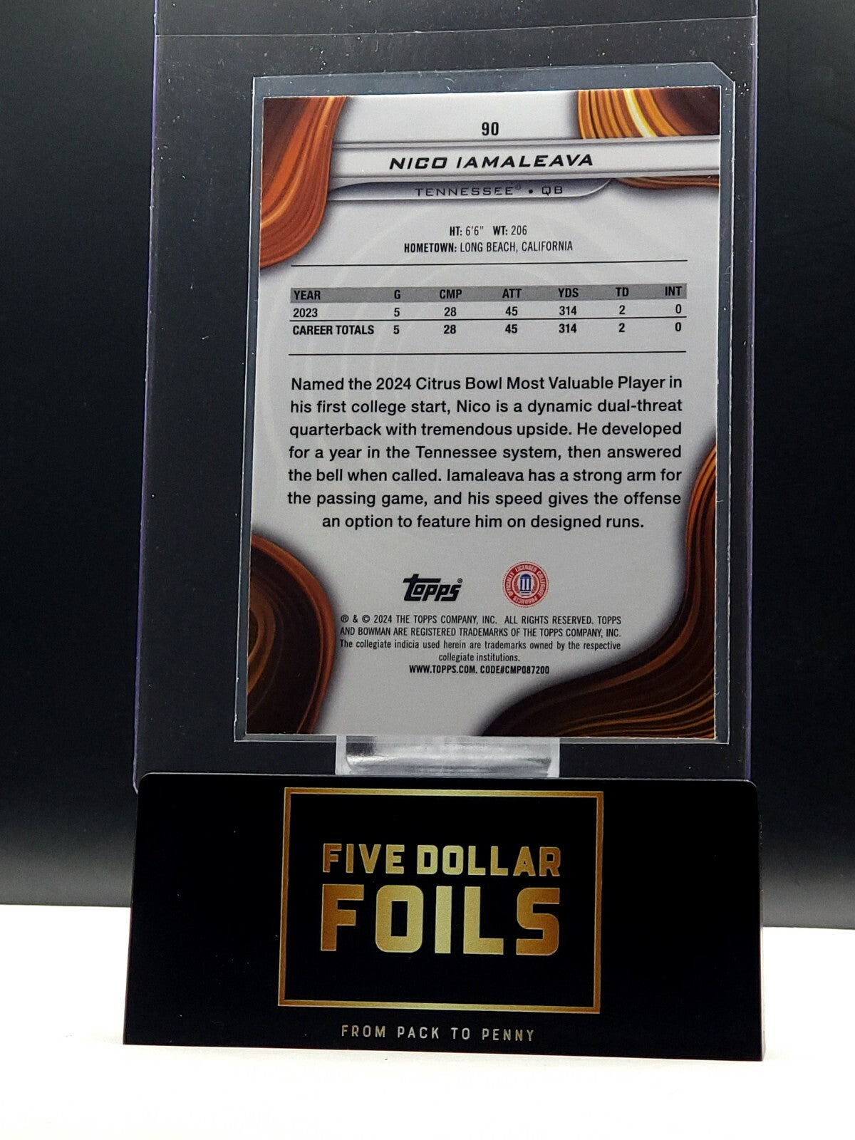 2024 Bowman U Best #90 Nico Iamleava