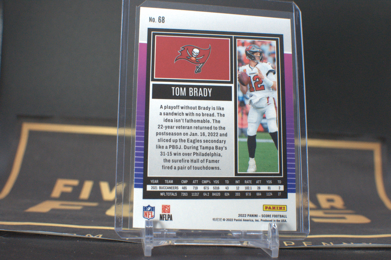 2022 Panini Score: Tom Brady #68 **Free Shipping @ $10+**