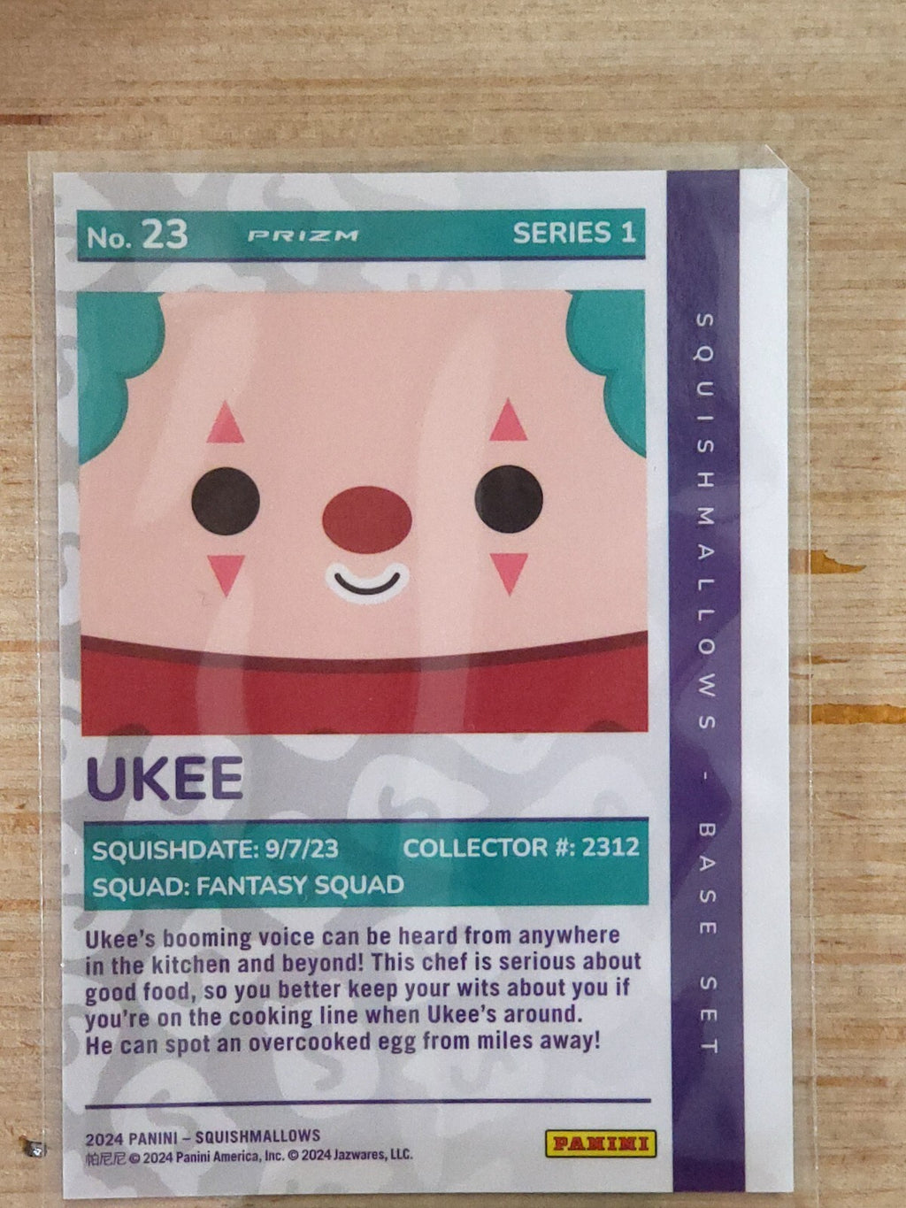 2024 Panini Squishmallows #23 Ukee Prizm