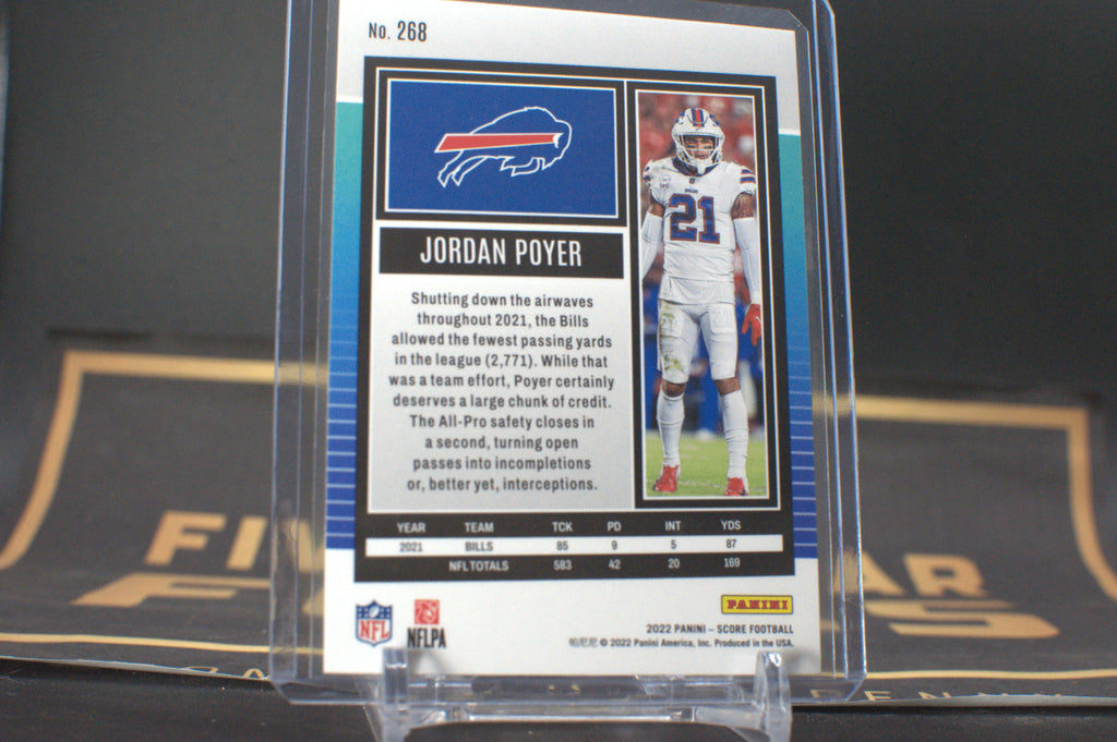 2022 Panini Score: Jordan Poyer [Gold] #268 **Free Shipping @ $10+**